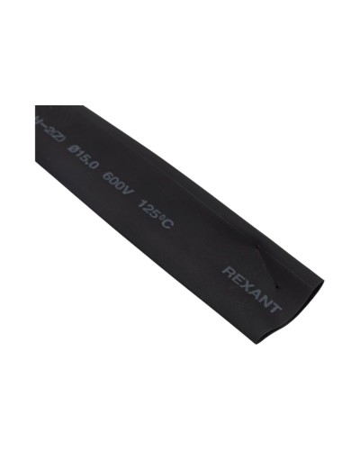Термоусаживаемая трубка 15.0 / 7.5 мм черная (100 м/бухта) REXANT (49-1506) во Владивостоке Монтажные материалы Pintop.ru