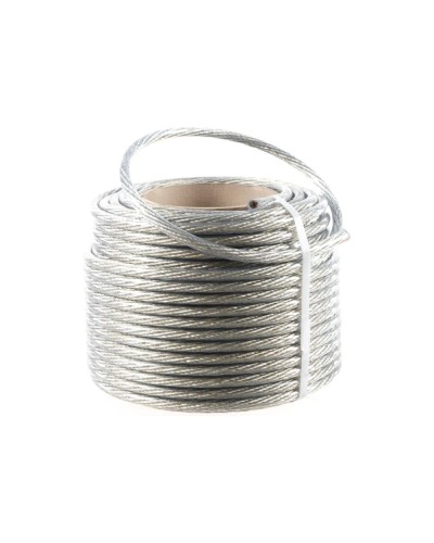 Трос стальной в ПВХ изоляции d=10.0 мм, катушка 50 метров REXANT (09-5300) во Владивостоке Крепежные изделия Pintop.ru