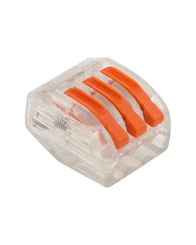 Универсальная многоразовая 3-проводная клемма (50шт/уп) REXANT (07-5253-1) во Владивостоке Клеммные колодки Pintop.ru