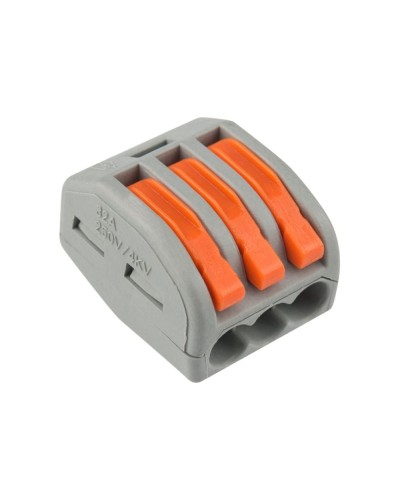 Универсальная многоразовая 3-проводная клемма (50шт/уп) REXANT (07-5253-4) во Владивостоке Клеммные колодки Pintop.ru