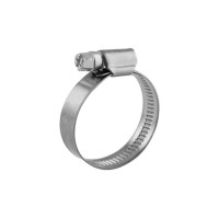 Хомут червячный 12-20/9-0,6мм, нержавеющая сталь W2, (50 шт/уп) REXANT 07-0712