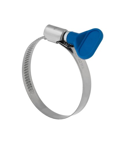 Хомут червячный 32-50/9-0,7мм, с ключом, нержавеющая сталь W2, (50 шт/уп) REXANT 07-0732-1 во Владивостоке Стяжки-хомуты Pintop.ru