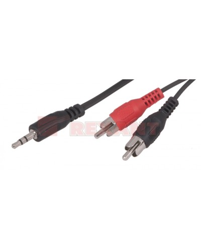 Шнур 3.5 мм стерео штекер - 2 RCA 1.5 м (10шт/уп) REXANT 17-4202 во Владивостоке Коннекторы Pintop.ru