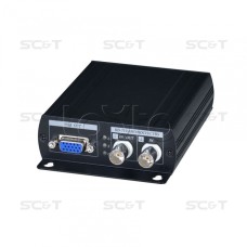 Преобразователь-разветвитель AHD/HDCVI/HDTVI в HDMI/VGA/CVBS SC&T AD001HD4