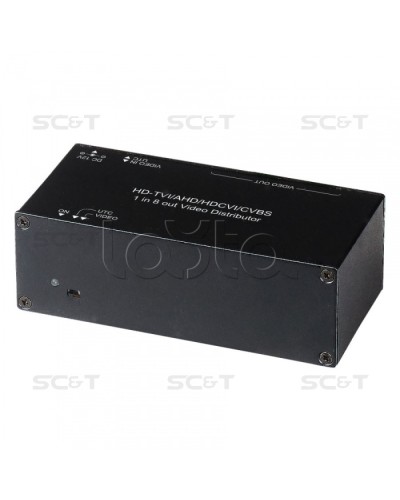 Распределитель видеосигнала HDCVI/HDTVI/AHD SC&T CD108HD во Владивостоке Видеоусилители, Модуляторы, Делители Pintop.ru