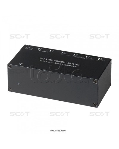 Распределитель видеосигнала HDCVI/HDTVI/AHD/CVBS SC&T CD408HD во Владивостоке Видеоусилители, Модуляторы, Делители Pintop.ru