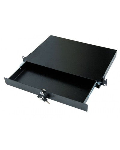 Полка под клавиатуру, выдвижная 1U TLK TLK-KB1-BK во Владивостоке Полки для шкафов и стоек Pintop.ru