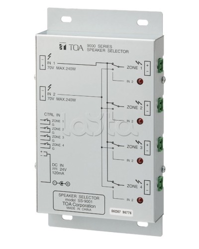 Селектор внешний TOA SS-9001 во Владивостоке Системы оповещения и трансляции TOA Pintop.ru