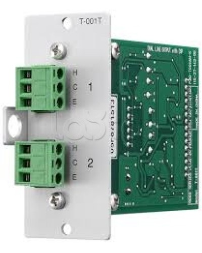 Модуль выходной 2-mic/line с DSP-процессором TOA T-001T во Владивостоке Системы оповещения и трансляции TOA Pintop.ru