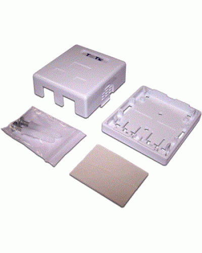 Коробка настенная на 1 порт для Keystone TWT TWT-SA1-WH во Владивостоке Распределительные коробки Pintop.ru