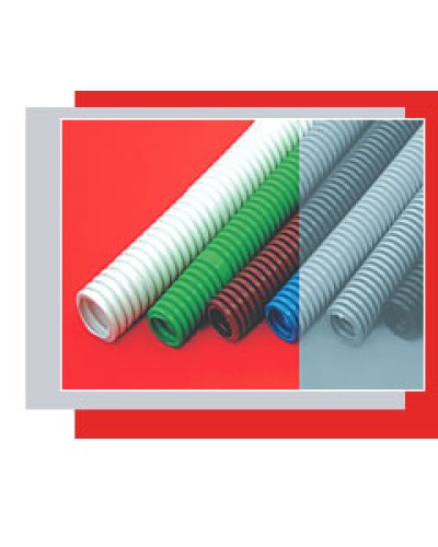 Труба гофрированная ПНД тяжелая диам 25 мм, с зондом Экопласт 21125 во Владивостоке Труба гофрированная Pintop.ru