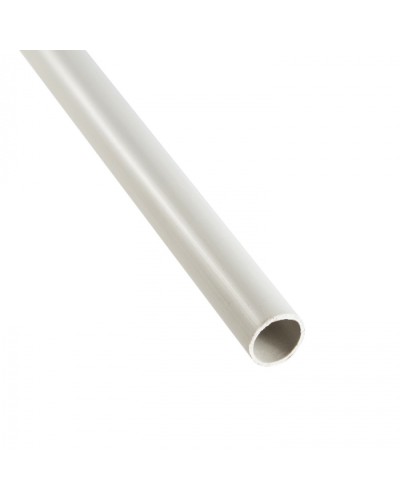 Труба ПНД гладкая тяжелая, без галогена, цвет серый, диам. 16мм (3м) Экопласт (23016HF-GR-3) во Владивостоке Гладкая труба Pintop.ru