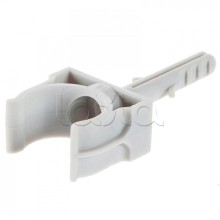 Держатель с дюбелем без шурупа для гофрированной или жесткой гладкой трубы D16 мм Экопласт 41416