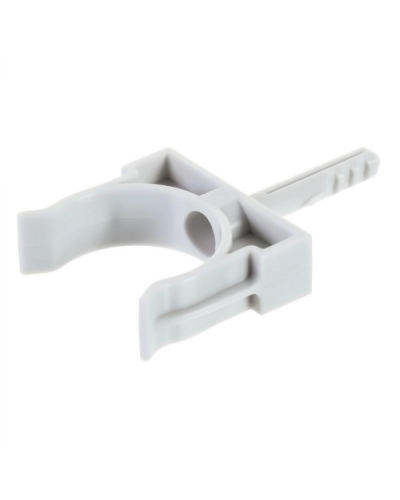 Держатель с дюбелем без шурупа D32мм (черный) Экопласт (41432BL) во Владивостоке Аксессуары для кабель-канала Pintop.ru