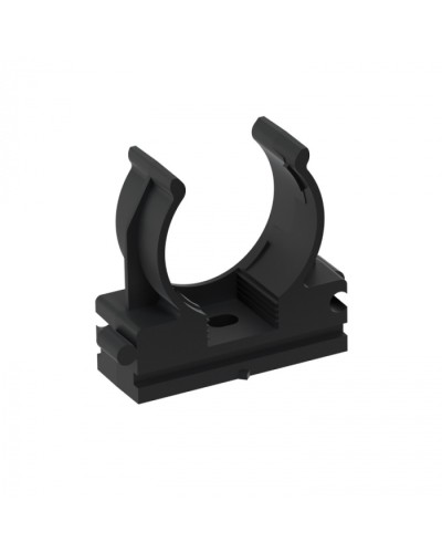 CFQ25 Держатель (клипса) для труб, для монтажного пистолета D25мм, цвет чёрный (10шт) Экопласт (41525-10BL) во Владивостоке Держатели, клипсы, скобы Pintop.ru