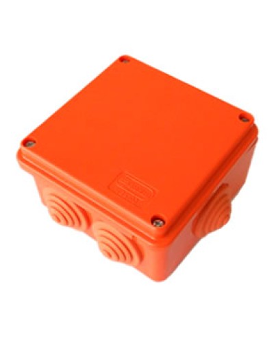 Коробка огнестойкая 100х100х55, 3P, (0,15-2,5мм2), без галогена Экопласт 43007HF во Владивостоке Коробки (ОКЛ) Экопласт Pintop.ru