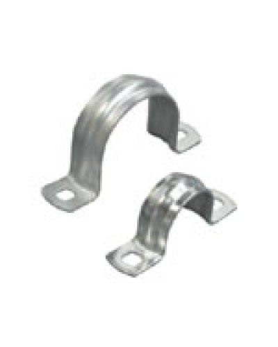 Скоба оцинкованная двулапковая для трубы D50мм (50 шт/уп) Экопласт 43650-50 во Владивостоке Крепежные изделия Pintop.ru