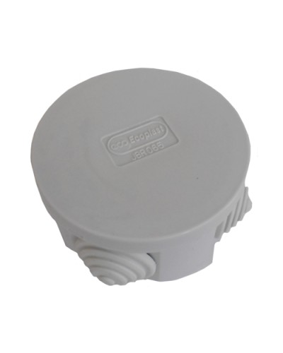 Коробка распределительная о/п с крышкой D65х35 мм, 4 вых. Экопласт 44004 во Владивостоке Распределительные коробки Pintop.ru