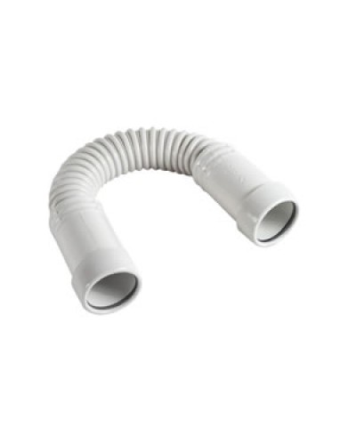 ТТ20 Поворот гибкий гофрированный труба-труба D20 мм (1уп=20шт) Экопласт (44320-20) во Владивостоке Повороты, муфты, тройники Pintop.ru