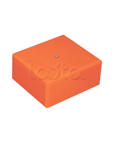 Коробка огн. с глад. стенками,без галогена, IP41, 10P, (1,5-2,5 мм2) (оранж) ОКЛ Экопласт (46071HF) во Владивостоке Распределительные коробки Pintop.ru