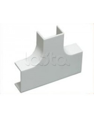 Угол Т-образный плавный стандарт TIA 40x25 мм Экопласт 72408R во Владивостоке Аксессуары для кабель-канала Pintop.ru