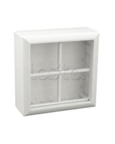 Коробка для открытой проводки на 4 поста 45х45 мм Экопласт 72948 во Владивостоке Распределительные коробки Pintop.ru