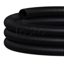 NR063 Двустен. труба ПНД гибкая откр. прокладки, SN18, с зондом, D63мм (50м) чёрный Экопласт (801063HFR-UF-BL)