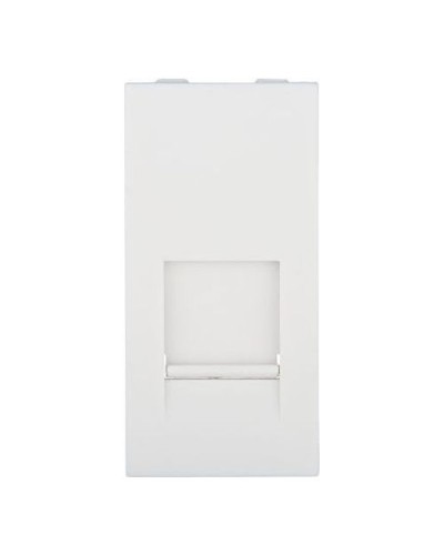 Накладка для розетки телефонной, компьютерной RJ, 45х22,5 мм (белый) LK45 Экопласт (853104) во Владивостоке Аксессуары для кабель-канала Pintop.ru