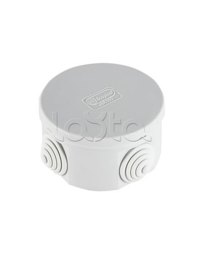 Экопласт JBR065 Коробка распред. о/п, D=65х35мм 4 вых., IP44 белый во Владивостоке Распределительные коробки Pintop.ru