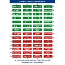 Оповещатель световое табло со скрытой надписью и встроенной звуковой сиреной Электротехника и Автоматика ЛЮКС-12-К СН "Порошок не входи"