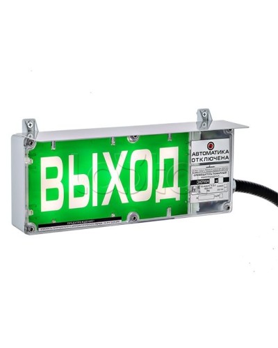 Оповещатель световой Эридан Экран-С-ККВ К1 12-24 VDC ПОРОШОК УХОДИ цвет фона белый (КВМ20+ЗГ+ЗГ) во Владивостоке Взрывозащищенное оборудование (Ex) Pintop.ru