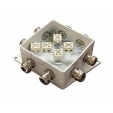 Коробка монтажная огнестойкая Гефест КМ-О (10к)-IP66-120х120, четыре ввода