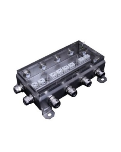 Коробка монтажная огнестойкая Гефест КМ-О (16к*6,0)-IP66 1224нерж, 12 вводов 123х240х60 во Владивостоке Распределительные коробки Pintop.ru