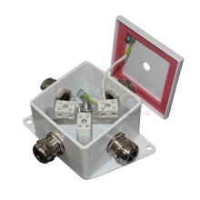 Коробка монтажная огнестойкая Гефест КМ-О (4к)-IP66, четыре ввода 80х80х68