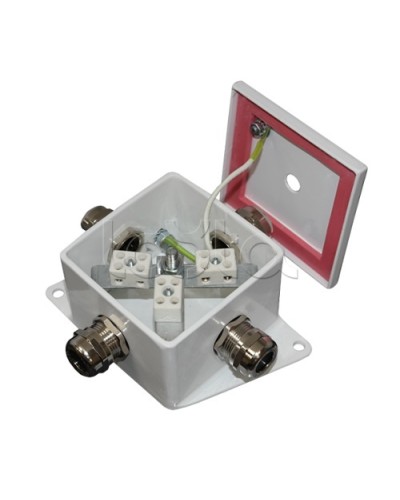 Коробка монтажная огнестойкая Гефест КМ-О (4к*10,0)-IP66, четыре ввода 80х80х68 Гефест во Владивостоке Распределительные коробки Pintop.ru