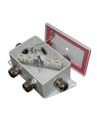 Коробка монтажная огнестойкая Гефест КМ-О (6к)-IP66-d, шесть вводов 120х80х68 во Владивостоке Распределительные коробки Pintop.ru