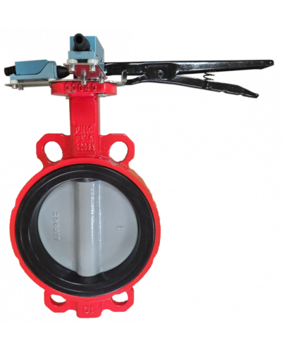 Затвор дисковый межфланцевый Зт65/1.6-УФ.УХЛ4-Аква-Гефест с рукояткой во Владивостоке Затворы дисковые Pintop.ru