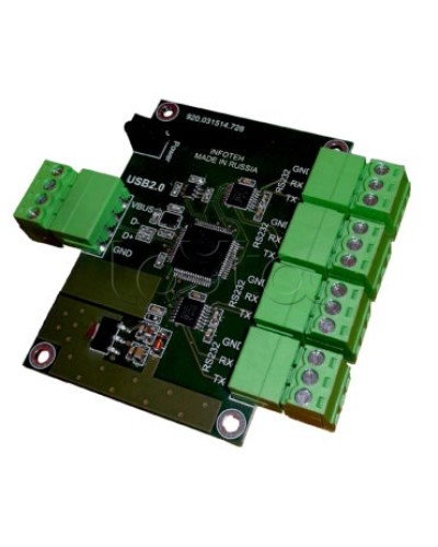 Конвертер USB/RS-232 ИНФОТЕХ AVT-USB/4RS232 во Владивостоке Дополнительное оборудование для ОПС Pintop.ru