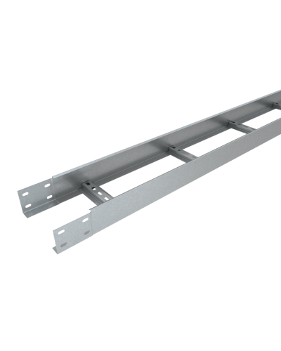 Лоток лестничный 80х600х1,2 L2000 мм Быстрый монтаж КМ-Профиль (LLS80-600-1.2-2000) во Владивостоке Кабельные лотки Pintop.ru