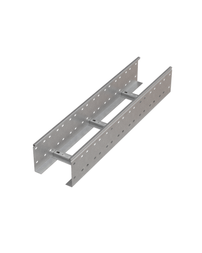 Лоток лестничный 150х800х1,2 L4500 мм HD85 N КМ-профиль (LL150-800-1.2-4500 HD85 N) во Владивостоке Кабельные лотки Pintop.ru