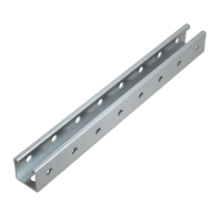 Страт-профиль 41х41 L650 мм s:2,5 (тройная перфорация) КМ-Профиль (STPU41-41-650 3P)