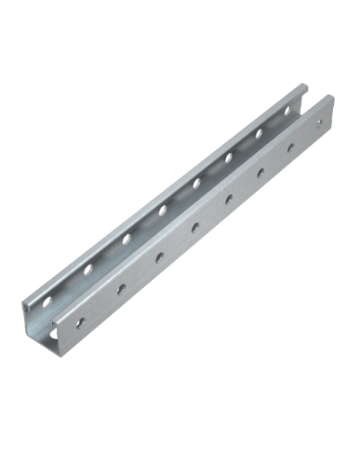 Страт-профиль 41х41 L550 мм s:1,5 (тройная перфорация) КМ-Профиль (STP41-41-550 3P) во Владивостоке Аксессуары для лотков Pintop.ru