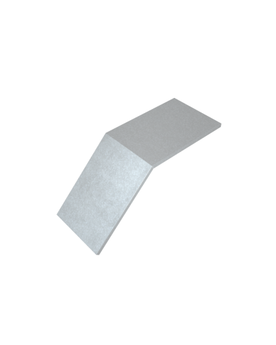 Крышка лестничного вертикального внешнего угла 45 гр. 800 мм HD85 КМ-профиль (KLVL45-800 HD85) во Владивостоке Аксессуары для лотков Pintop.ru