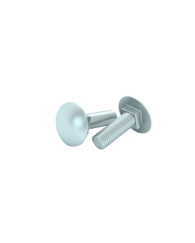 Болт с полукруглой головкой и квадратным подголовком М6х16 мм DIN 603 (упак. 200 шт) КМ-Профиль (BTG6-16) во Владивостоке Крепеж Pintop.ru