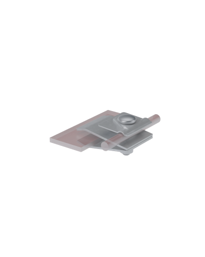 Фальцевый держатель H60 мм для прутка Ø 5-10 мм КМ-Профиль (FD-H60-D5-10) во Владивостоке Монтажные материалы Pintop.ru