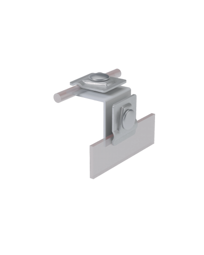 Фальцевый держатель H50 мм для прутка Ø 5-10 мм КМ-Профиль (FD-H50-D5-10) во Владивостоке Монтажные материалы Pintop.ru