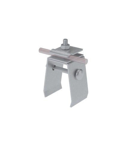 Универсальный фальцевый держатель H70 мм для прутка Ø 5-10 мм HD КМ-профиль (UFD-H70-D5-10 HD) во Владивостоке Монтажные материалы Pintop.ru