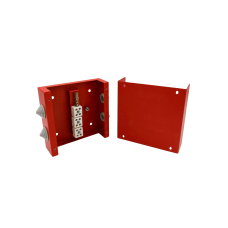 Коробка распределительная огнестойкая КРОПС, IP41, габаритные размеры 130х130х40 мм, для кабелей сечением до 6 мм2, 6 клемм КМ-Профиль (FRJB-KM-ST2-6-06-КРОПС-IP41)