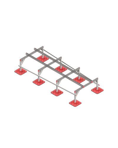 Опорная конструкция для установки оборудования TECHNORAPTOR FOOT 1200х3000 тип 3 КМ-профиль (KM-TR-F-SSEI-1200-3000-3) во Владивостоке Системы видеонаблюдения Pintop.ru
