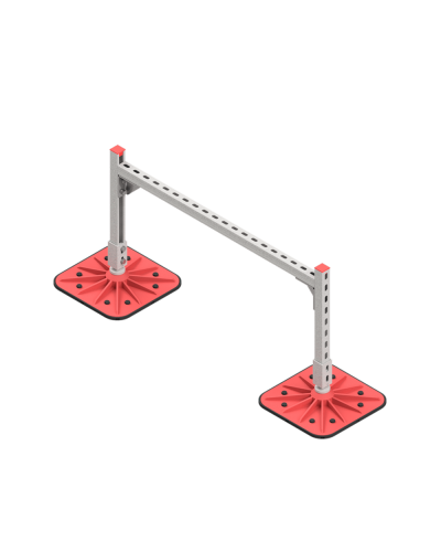 Опорная конструкция для горизонтальных прямоугольных воздуховодов и металлических лотков кабеленесущих систем TECHNORAPTOR FOOT 1000х500 HD КМ-профиль (KM-TR-F-SSHRAD-1000-500 HD) во Владивостоке Системы видеонаблюдения Pintop.ru